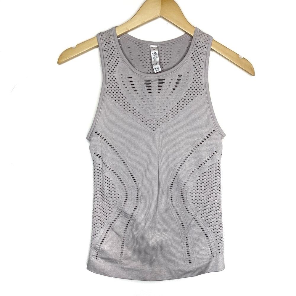 Alo Yoga Gray Workout Tank Size Medium